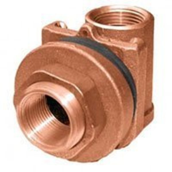 Simmons Simmons 1840SB Pitless Adapter, 1 in, 250 psi, Silicone Bronze 1840SB